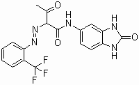 صبغ - أصفر - 154 - هيكل جزيئي